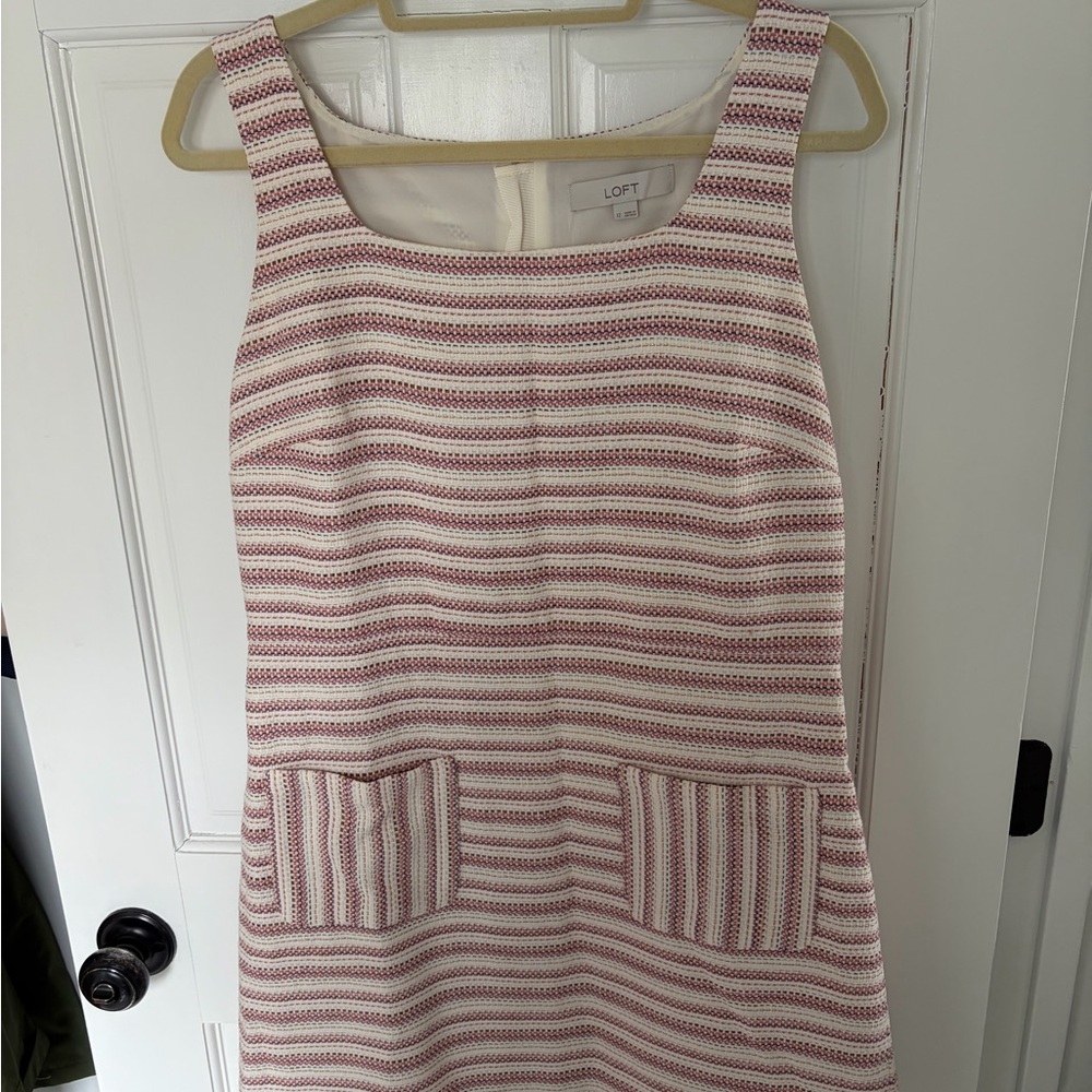 LOFT Multicolor Textured Sleeveless Top